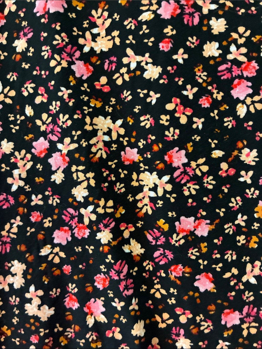 Old Navy Black Mini Dress with Pink Floral Print - Picture 4 of 9